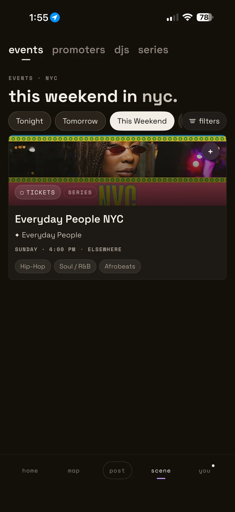 What's The Vibes scene tab: this weekend in NYC, Everyday People at Elsewhere